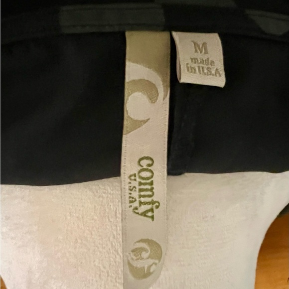 Comfy USA Black Polka Dot Long Sleeves Dress Balloon Hem Midi Lagenlook Artsy - Picture 3 of 3